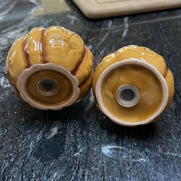Ceramic Pumpkin and Gourd Salt and Pepper Shakers Fall Themed - Picture 5 of 7